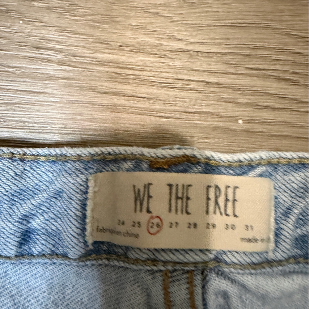 We The Free Light Blue Distressed Denim - Picture 6 of 9